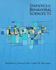 کتاب آمار برای علوم رفتاری Gravetter - ویرایش دهم (2017)