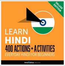 کتاب آموزش زبان هندی Learn Hindi 400 Actions + Activities Everyday Hindi for Beginners به همراه فایل