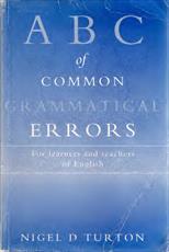 کتاب ABC of Common Grammatical Errors