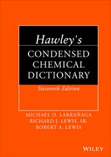 کتاب دیکشنری شیمی Hawley - ویرایش شانزدهم (2016)